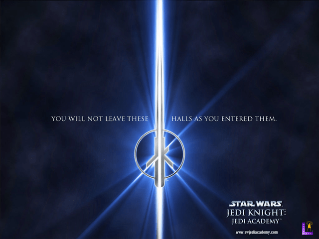 Star Wars Jedi Knight II: Jedi Outcast title screen for Xbox